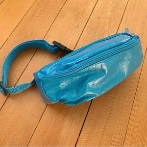 Vintage Blue Belt Bag | 90s Fanny Pack
